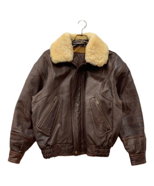 GIANNI VALENTINO（ジャンニバレンチノ）GIANNI VALENTINO (ジャンニバレンチノ) A-2フライトジャケット ブラウン サイズ:LLの古着・服飾アイテム