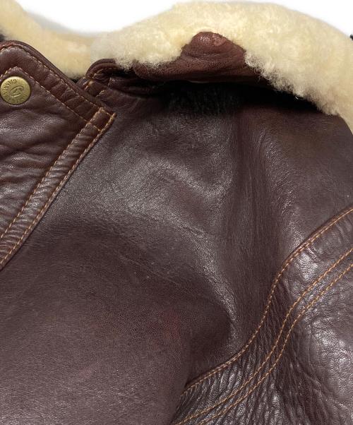 GIANNI VALENTINO（ジャンニバレンチノ）GIANNI VALENTINO (ジャンニバレンチノ) A-2フライトジャケット ブラウン サイズ:LLの古着・服飾アイテム