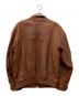 GIANNI VALENTINO (ジャンニバレンチノ) レザージャケット ブラウン サイズ:LL：7000円