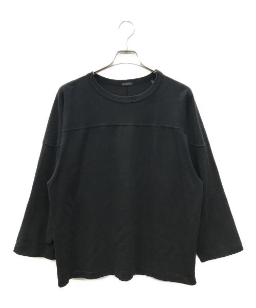 COMOLI（コモリ）COMOLI (コモリ) フットボールTシャツ ブラック サイズ:2の古着・服飾アイテム