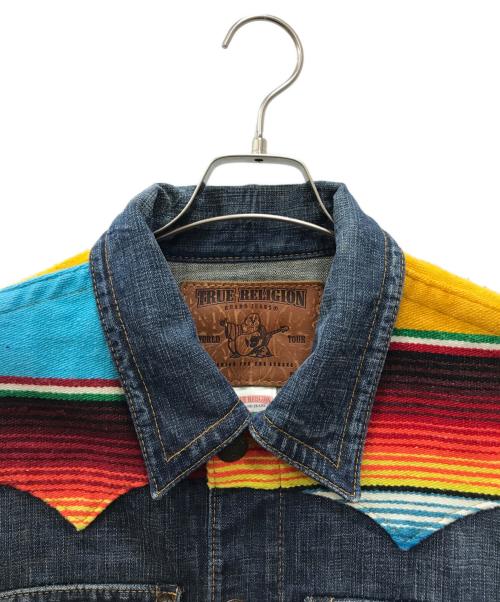 TRUE RELIGION（トゥルー レリジョン）TRUE RELIGION (トゥルー レリジョン) デニムジャケット インディゴ サイズ:Lの古着・服飾アイテム