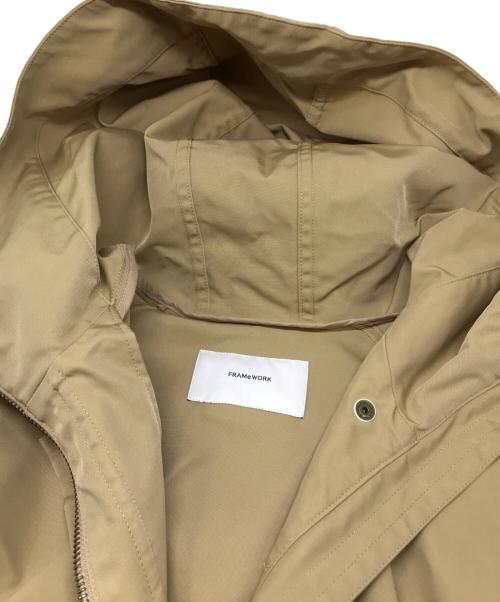 FRAMeWORK（フレームワーク）FRAMeWORK (フレームワーク) 撥水フーディーコート ベージュ サイズ:38の古着・服飾アイテム
