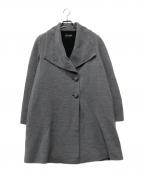 JUN ASHIDAジュン アシダ）の古着「ショールカラーハーフコート」｜グレー