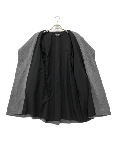 JUN ASHIDA（ジュン アシダ）JUN ASHIDA (ジュン アシダ) ショールカラーハーフコート グレー サイズ:Mの古着・服飾アイテム