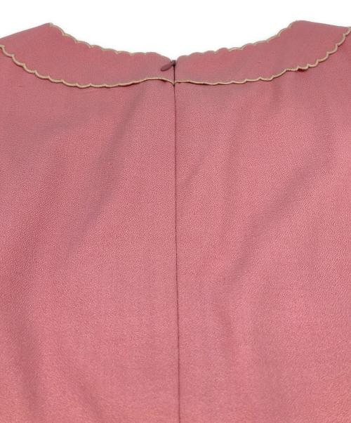 RED VALENTINO（レッドヴァレンティノ）RED VALENTINO (レッドヴァレンティノ) ノースリーブワンピース ピンク サイズ:42の古着・服飾アイテム