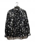 LITTLEBIGリトルビッグ）の古着「総柄シャツ」｜ブラック