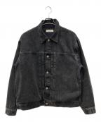 BEAUTY&YOUTHビューティーアンドユース）の古着「ST/BIO ブラック デニム ジャケット」｜ブラック