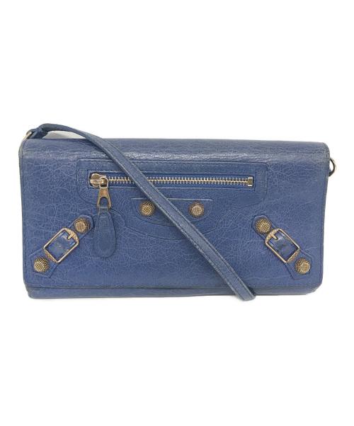 BALENCIAGA（バレンシアガ）BALENCIAGA (バレンシアガ) 長財布 ブルー サイズ:下記参照の古着・服飾アイテム