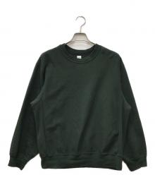 blurhms ROOTSTOCK（ブラームスルーツストック）の古着「Thin-Sweat Crew-Neck P/O」｜グリーン
