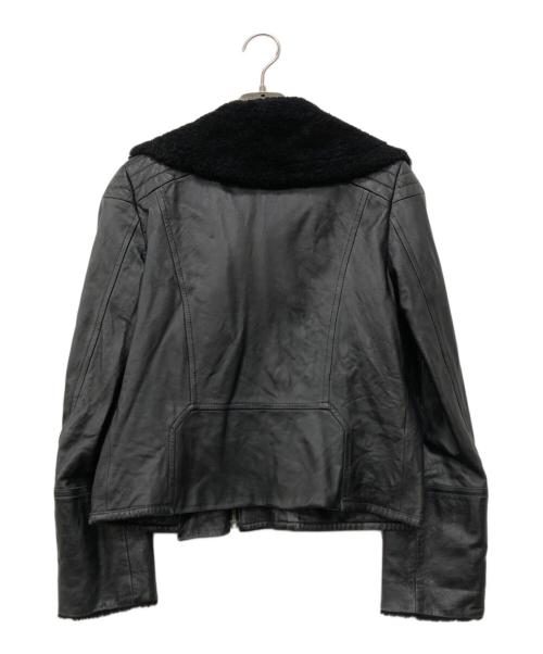 PAUL SMITH（ポールスミス）Paul Smith (ポールスミス) ボアレザージャケット ブラック サイズ:40の古着・服飾アイテム