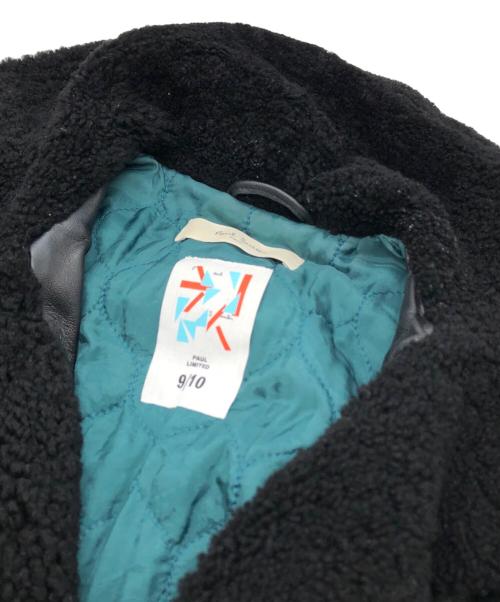 PAUL SMITH（ポールスミス）Paul Smith (ポールスミス) ボアレザージャケット ブラック サイズ:40の古着・服飾アイテム