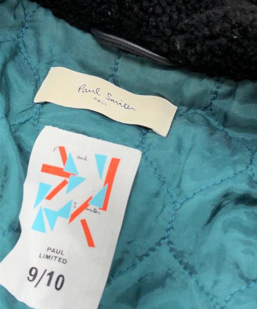 PAUL SMITH（ポールスミス）Paul Smith (ポールスミス) ボアレザージャケット ブラック サイズ:40の古着・服飾アイテム