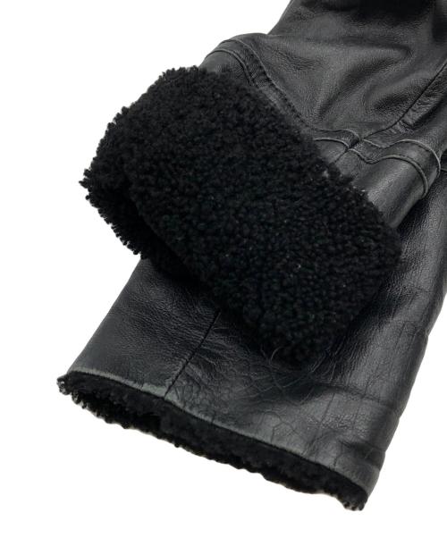 PAUL SMITH（ポールスミス）Paul Smith (ポールスミス) ボアレザージャケット ブラック サイズ:40の古着・服飾アイテム