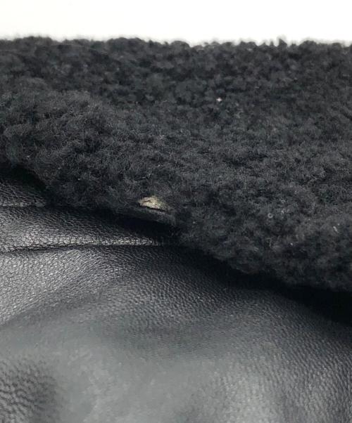 PAUL SMITH（ポールスミス）Paul Smith (ポールスミス) ボアレザージャケット ブラック サイズ:40の古着・服飾アイテム