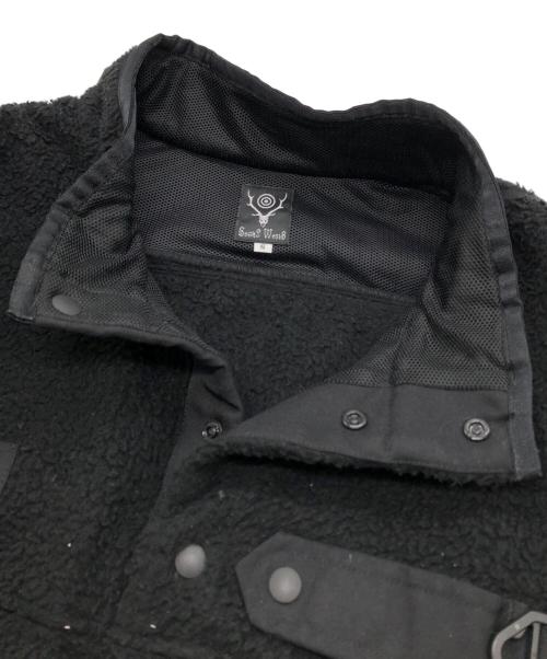 South2 West8（サウスツー ウエストエイト）south2 west8 (サウスツー ウエストエイト) フリースジャケット ブラック サイズ:Sの古着・服飾アイテム