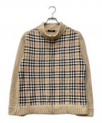 BURBERRY BLACK LABELバーバリーブラックレーベル）の古着「ドライバーズニット」｜ベージュ
