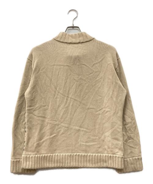 BURBERRY BLACK LABEL（バーバリーブラックレーベル）BURBERRY BLACK LABEL (バーバリーブラックレーベル) ドライバーズニット ベージュ サイズ:3の古着・服飾アイテム