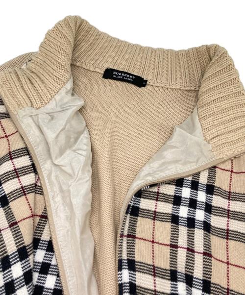 BURBERRY BLACK LABEL（バーバリーブラックレーベル）BURBERRY BLACK LABEL (バーバリーブラックレーベル) ドライバーズニット ベージュ サイズ:3の古着・服飾アイテム