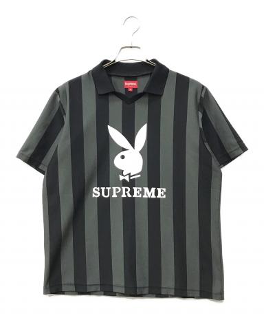 Supreme playboy ゲームシャツ ストライプ ポロシャツ Mサイズ 中古・古着通販】SUPREME (シュプリーム) PLAY BOY (プレイボーイ