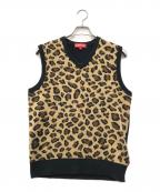 SUPREMEシュプリーム）の古着「Leopard Knit Vest」｜ベージュ