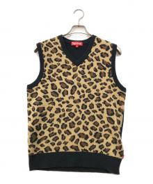SUPREME（シュプリーム）の古着「Leopard Knit Vest」｜ベージュ