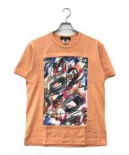 COMME des GARCONS HOMME DEUXコムデギャルソン オム ドゥ）の古着「半袖Tシャツ」｜オレンジ