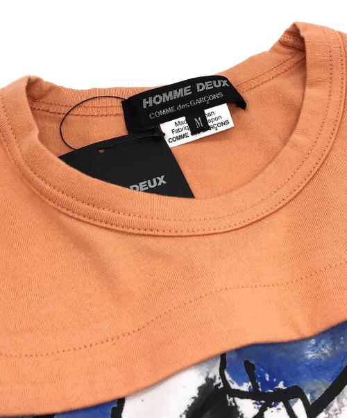 COMME des GARCONS HOMME DEUX（コムデギャルソン オム ドゥ）COMME des GARCONS HOMME DEUX (コムデギャルソン オム ドゥ) 半袖Tシャツ オレンジ サイズ:M 未使用品の古着・服飾アイテム