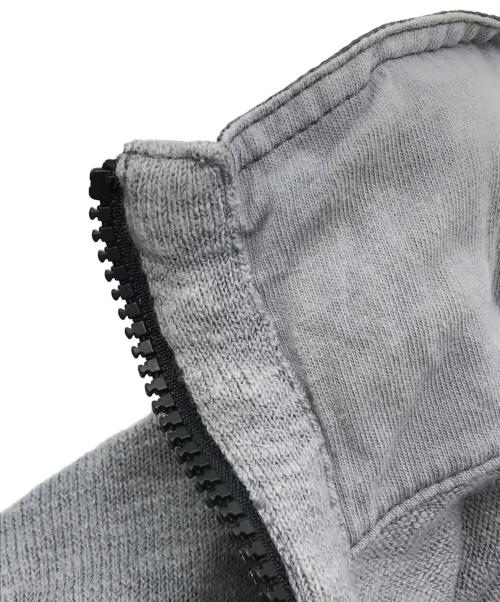 STONE ISLAND（ストーンアイランド）STONE ISLAND (ストーンアイランド) ナイロン切替ジップアップニット グレー サイズ:Mの古着・服飾アイテム