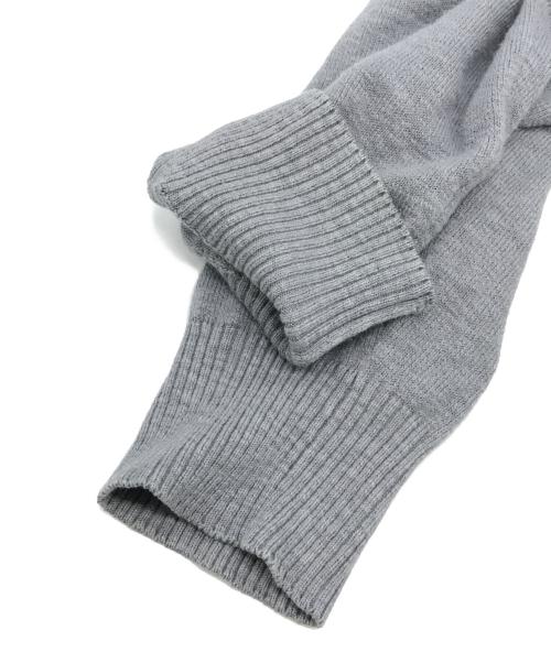 STONE ISLAND（ストーンアイランド）STONE ISLAND (ストーンアイランド) ナイロン切替ジップアップニット グレー サイズ:Mの古着・服飾アイテム