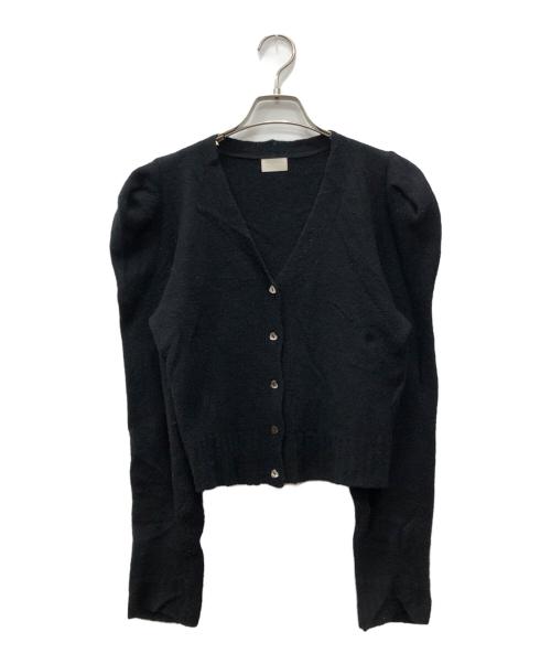 cygne（シーニュ）cygne (シーニュ) ハートボタンカーディガン ブラック サイズ:FREEの古着・服飾アイテム