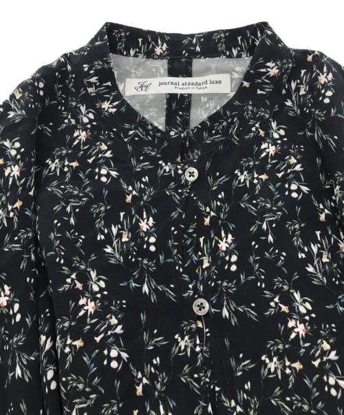 journal standard luxe（ジャーナルスタンダード ラックス）journal standard luxe (ジャーナルスタンダード リュクス) フラワー ampleプルワンピース ネイビー サイズ:FREE 未使用品の古着・服飾アイテム