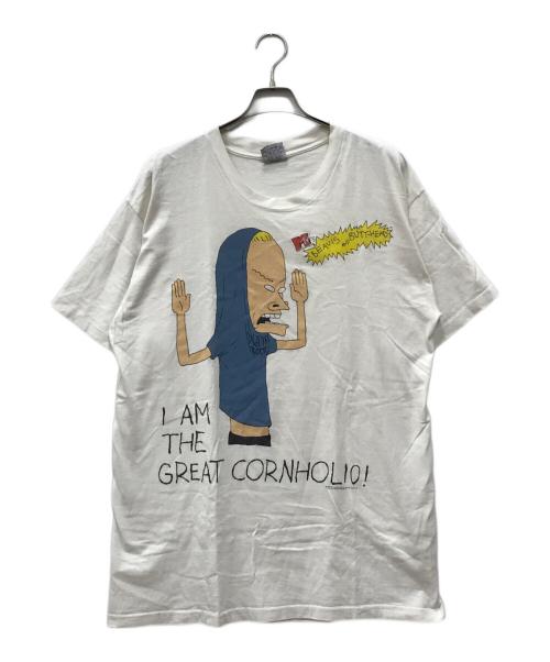 STANLEY DESANTIS（スタンリーデサンティス）STANLEY DESANTIS (スタンリーデサンティス) プリントTシャツ ホワイト サイズ:XLの古着・服飾アイテム