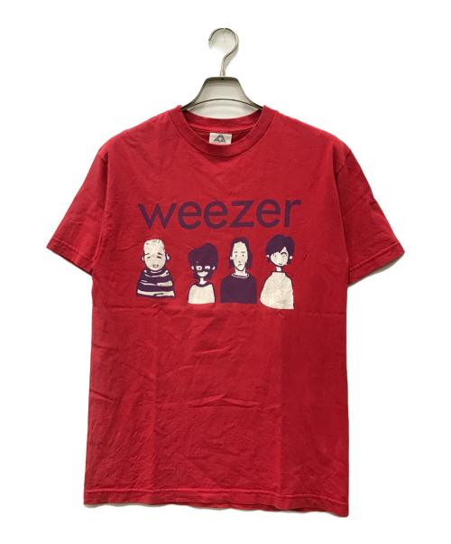 ALSTYLE APPAREL & ACTIVEWEAR（アレスタイルアパレル＆アクティブウェア）ALSTYLE APPAREL & ACTIVEWEAR (アレスタイルアパレル＆アクティブウェア) Weezer バンドTシャツ レッド サイズ:Mの古着・服飾アイテム