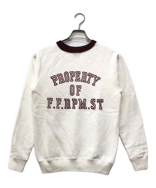 45R（フォーティファイブ・アール）45R (フォーティファイブ・アール) プロパティロゴプリント裏毛の908スウェット ホワイト サイズ:下記参照の古着・服飾アイテム