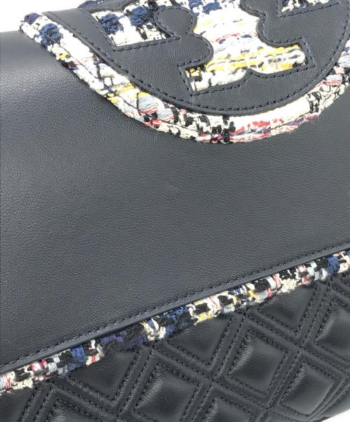 TORY BURCH（トリーバーチ）TORY BURCH (トリーバーチ) ツイードチェーンショルダーバッグ ネイビー サイズ:下記参照の古着・服飾アイテム