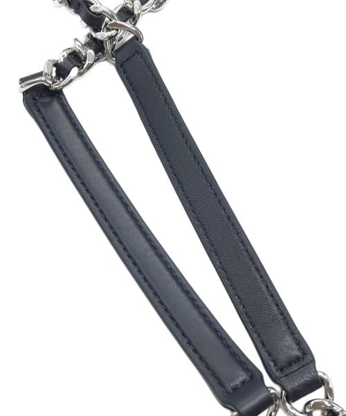 TORY BURCH（トリーバーチ）TORY BURCH (トリーバーチ) ツイードチェーンショルダーバッグ ネイビー サイズ:下記参照の古着・服飾アイテム