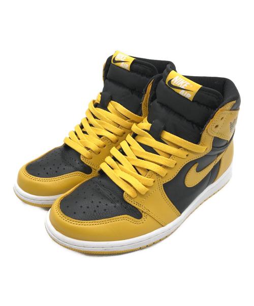 NIKE（ナイキ）NIKE (ナイキ) AIR JORDAN１ RETRO HIGH イエロー×ブラック サイズ:26cmの古着・服飾アイテム