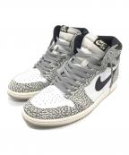 NIKEナイキ）の古着「Air Jordan 1 Retro High OG」｜グレー×ホワイト