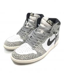 NIKE（ナイキ）の古着「Air Jordan 1 Retro High OG」｜グレー×ホワイト