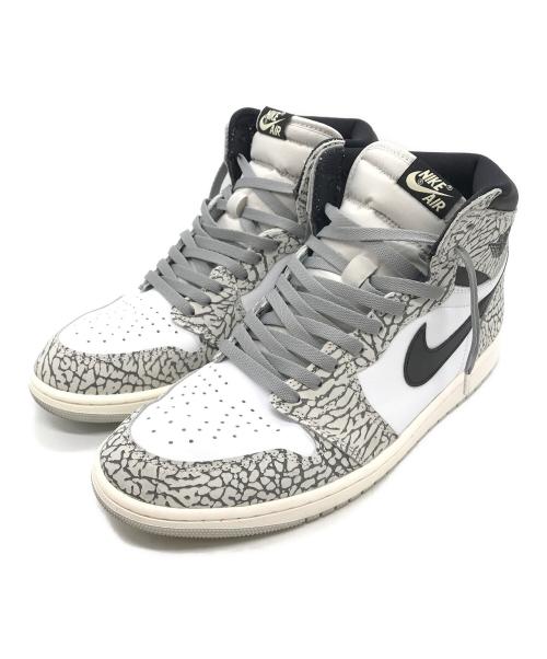 NIKE（ナイキ）NIKE (ナイキ) Air Jordan 1 Retro High OG グレー×ホワイト サイズ:29.5の古着・服飾アイテム
