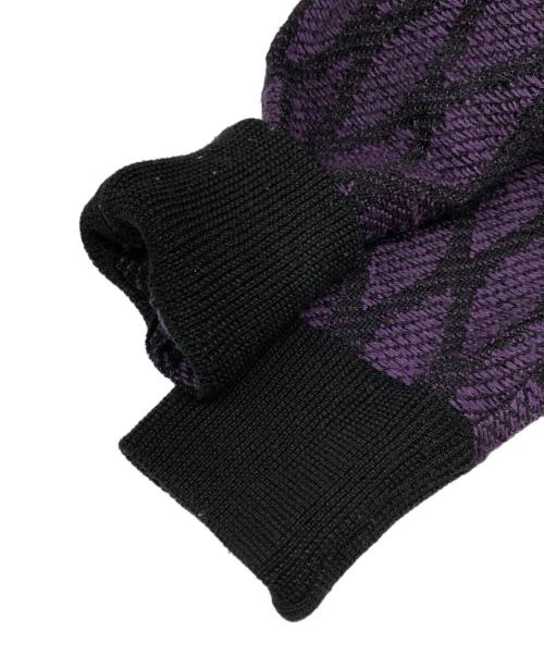 Needles（ニードルズ）Needles (ニードルズ) Polo Sweater Wave Stripe パープル サイズ:Sの古着・服飾アイテム