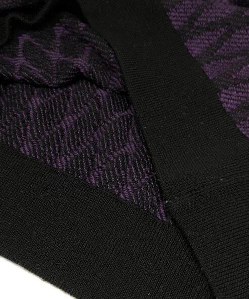 Needles（ニードルズ）Needles (ニードルズ) Polo Sweater Wave Stripe パープル サイズ:Sの古着・服飾アイテム