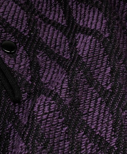 Needles（ニードルズ）Needles (ニードルズ) Polo Sweater Wave Stripe パープル サイズ:Sの古着・服飾アイテム