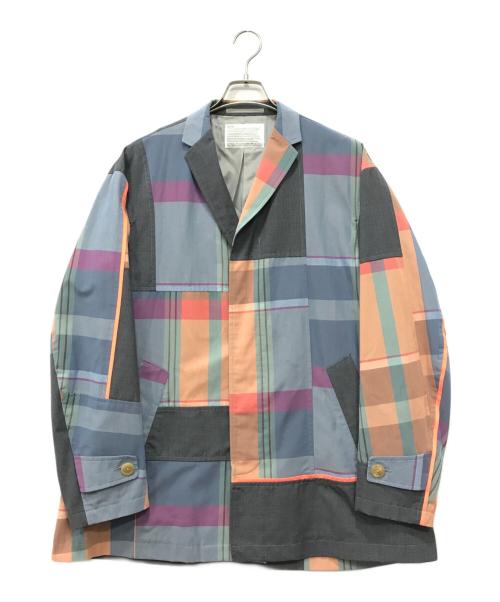 KOLOR（カラー）KOLOR (カラー) カラーブロックジャケット ブルー サイズ:3の古着・服飾アイテム