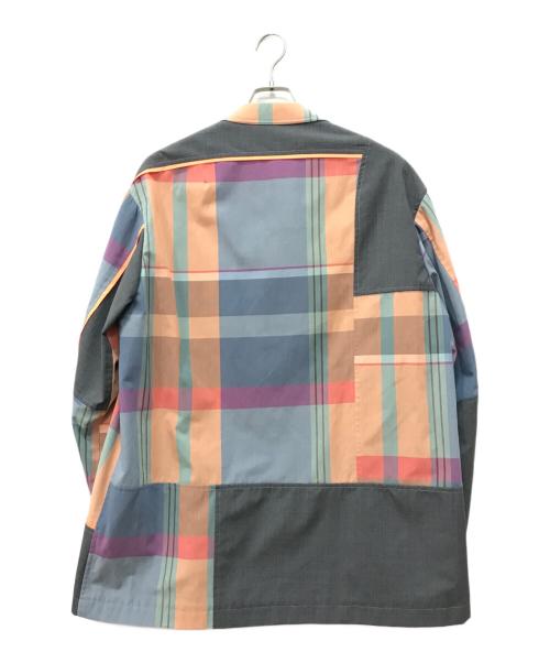 KOLOR（カラー）KOLOR (カラー) カラーブロックジャケット ブルー サイズ:3の古着・服飾アイテム