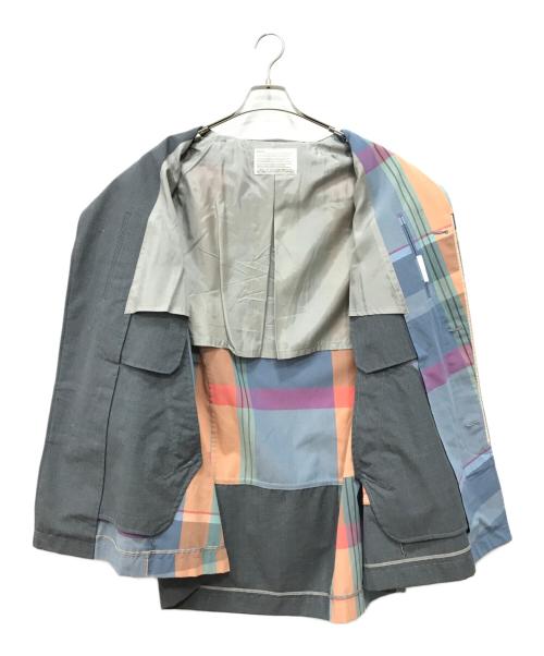 KOLOR（カラー）KOLOR (カラー) カラーブロックジャケット ブルー サイズ:3の古着・服飾アイテム