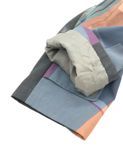 KOLOR（カラー）KOLOR (カラー) カラーブロックジャケット ブルー サイズ:3の古着・服飾アイテム