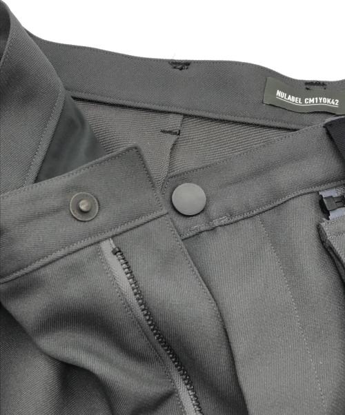 NULABEL CM1YOK42（ニューレーベルシーエム1ワイ0ケイ42）NULABEL CM1YOK42 (ニューレーベルシーエム1ワイ0ケイ42) WRAP WIDE PANT グレー サイズ:Lの古着・服飾アイテム