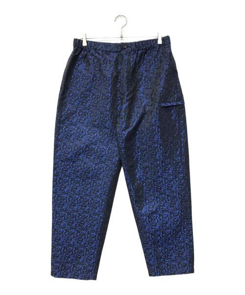 Engineered Garments（エンジニアド ガーメンツ）Engineered Garments (エンジニアド ガーメンツ) ジャガードイージーパンツ ブルー×ブラック サイズ:SIZE Mの古着・服飾アイテム
