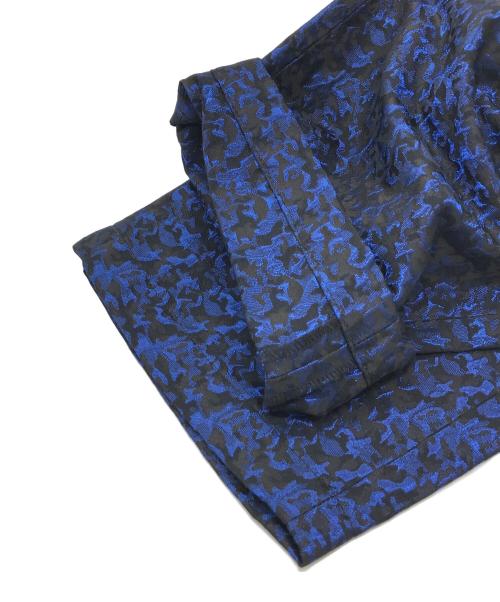 Engineered Garments（エンジニアド ガーメンツ）Engineered Garments (エンジニアド ガーメンツ) ジャガードイージーパンツ ブルー×ブラック サイズ:SIZE Mの古着・服飾アイテム